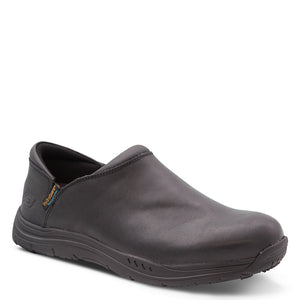 Skechers Eckington Slip Resistant Men's Leather Work Shoe Black