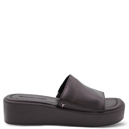 Shop Windsor Smith Shook Women's Platform Slides Black