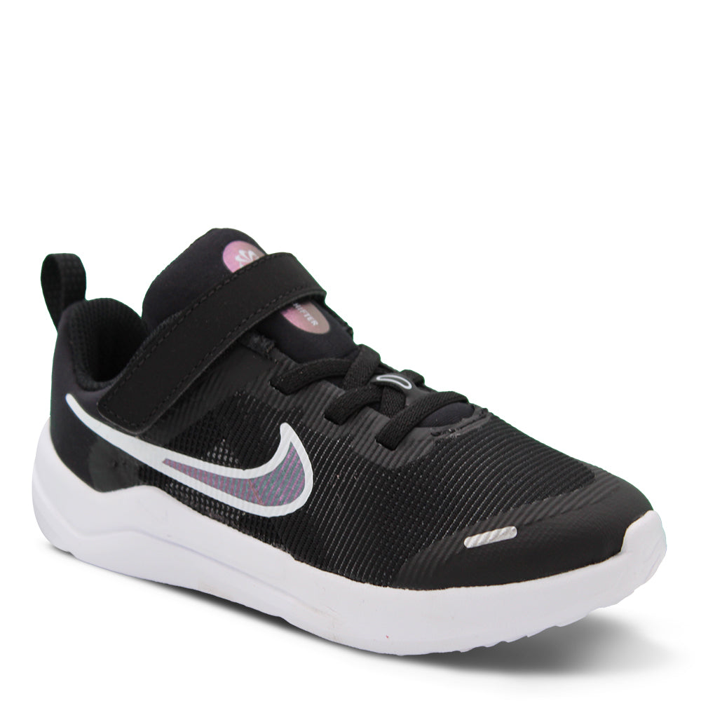 NIke Downshifter 12 Next Nature Infants Running Shoes Blk White