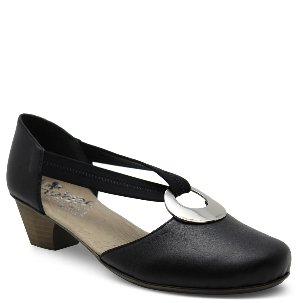 Rieker 41735 black women's low heel