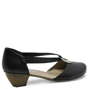 Rieker 41735 black women's low heel