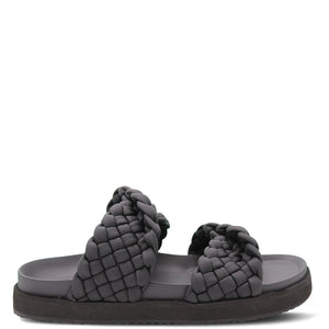Walnut Mim Women's Flat Sandal Black