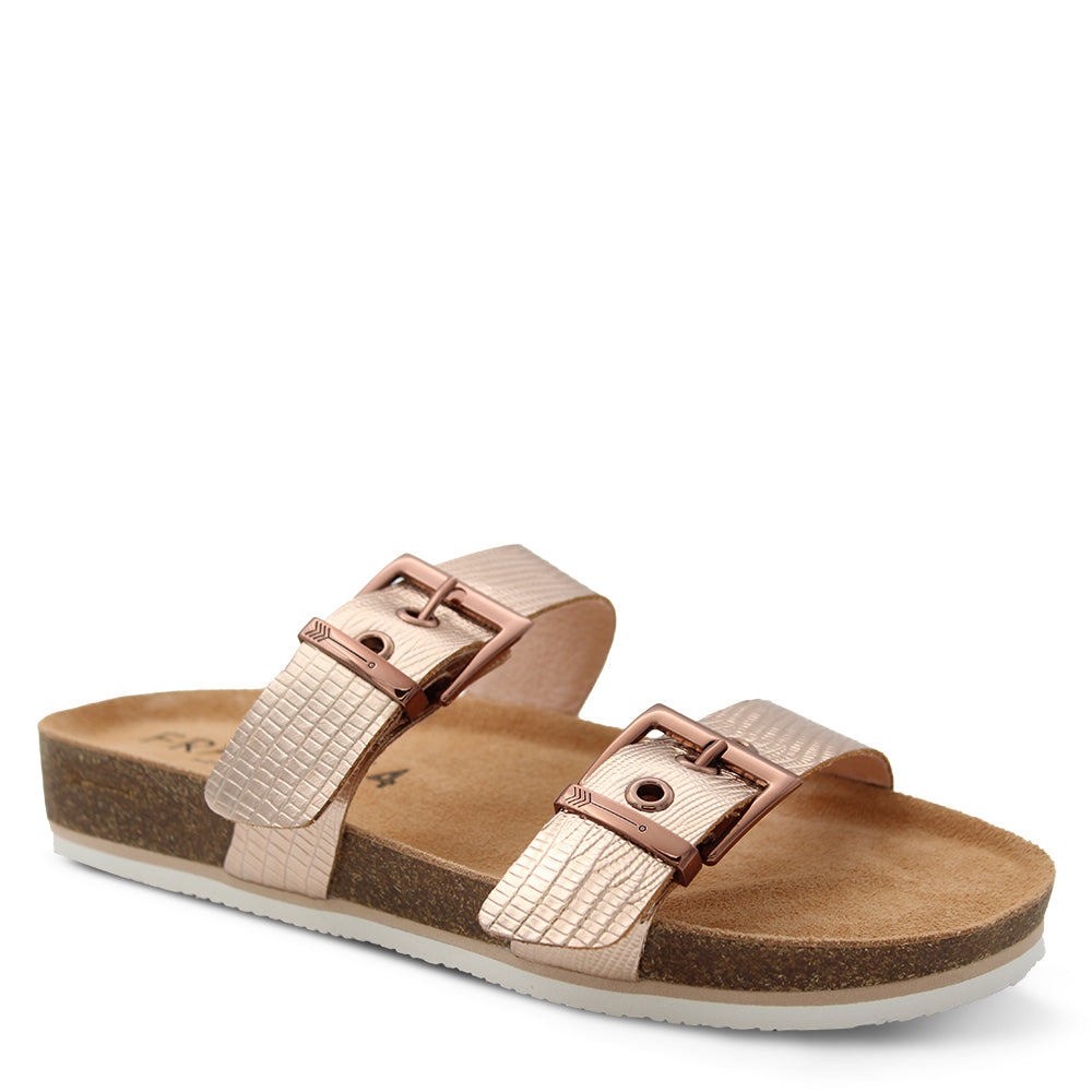 Frankie4 Sandy III Women's flat slides Rose Gold