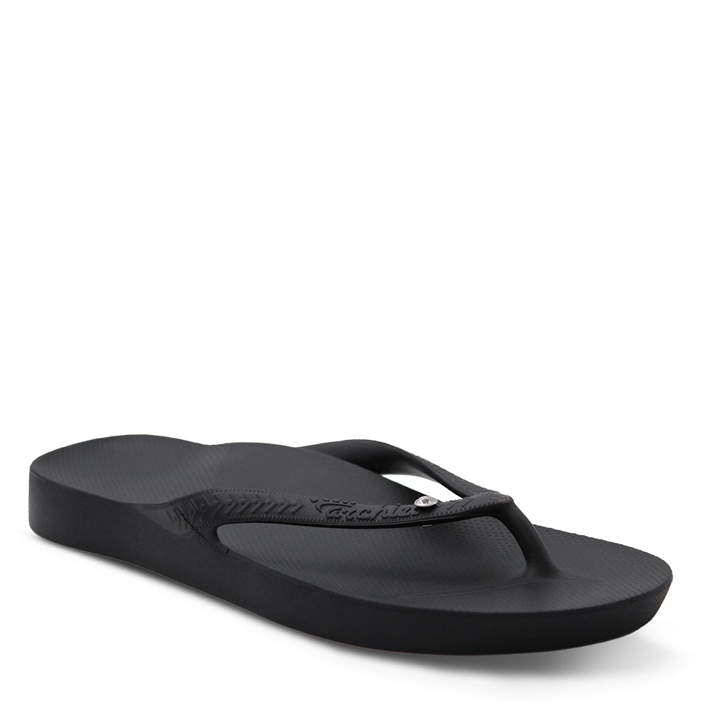 Archies - Black Crystal Arch Support Thongs – The Podiatry Place @ Henley