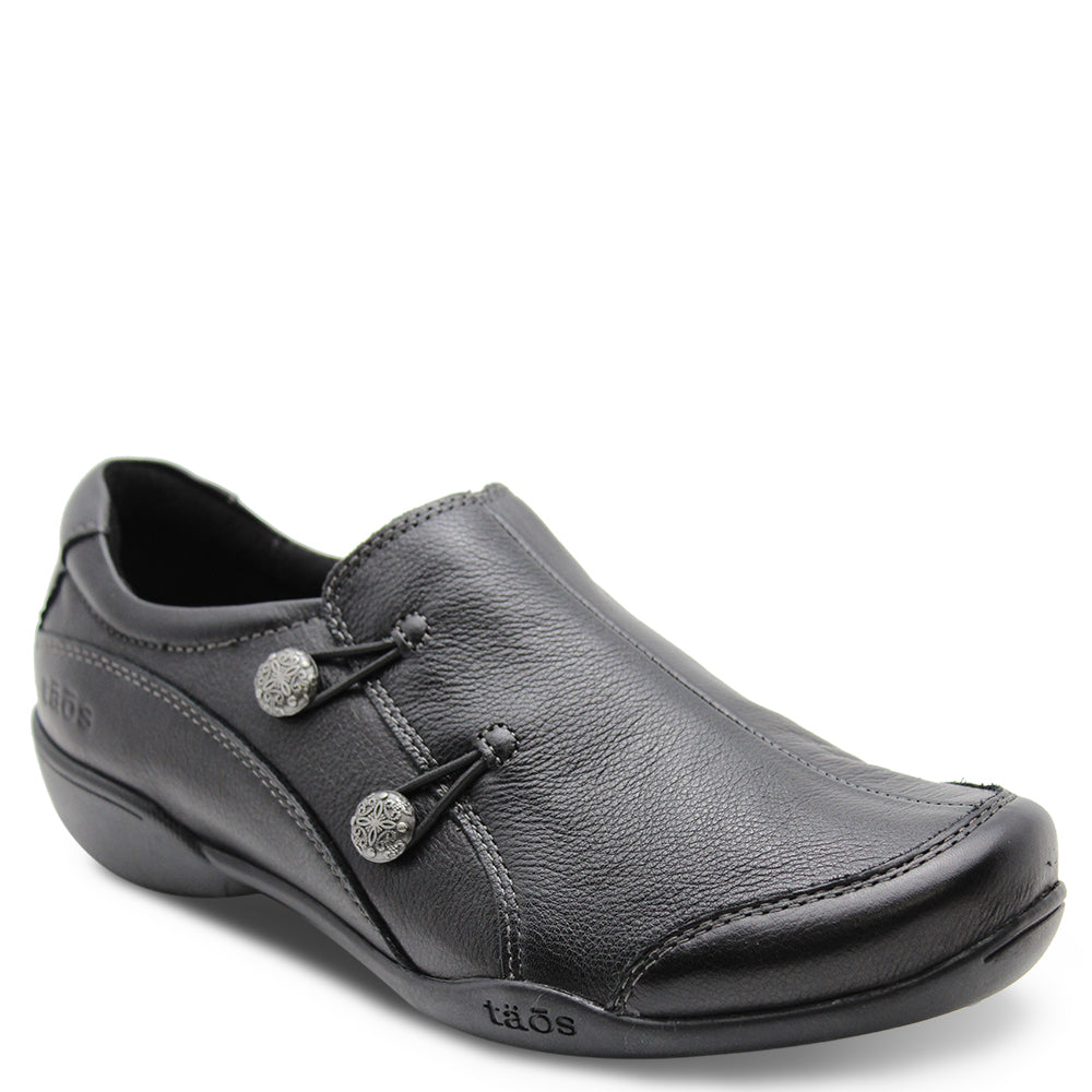 Taos Encore womens flat casual shoes black