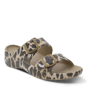 Dawgs Double Strap Womens Slides Animal
