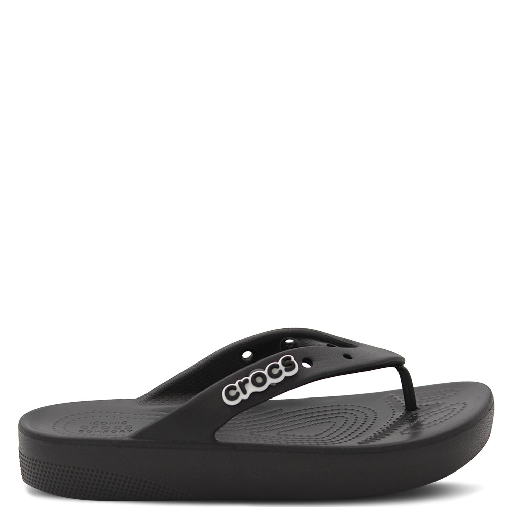 Crocs Classic Platform Women's Thongs Black