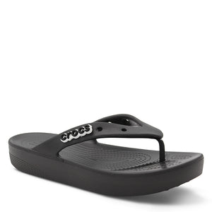 Crocs Classic Platform Women's Thongs Black
