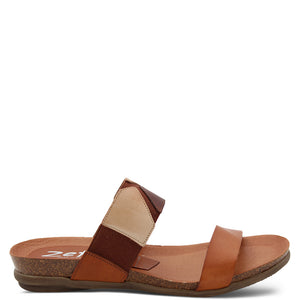 Zeta Resort women's flat sandal Tan Multi