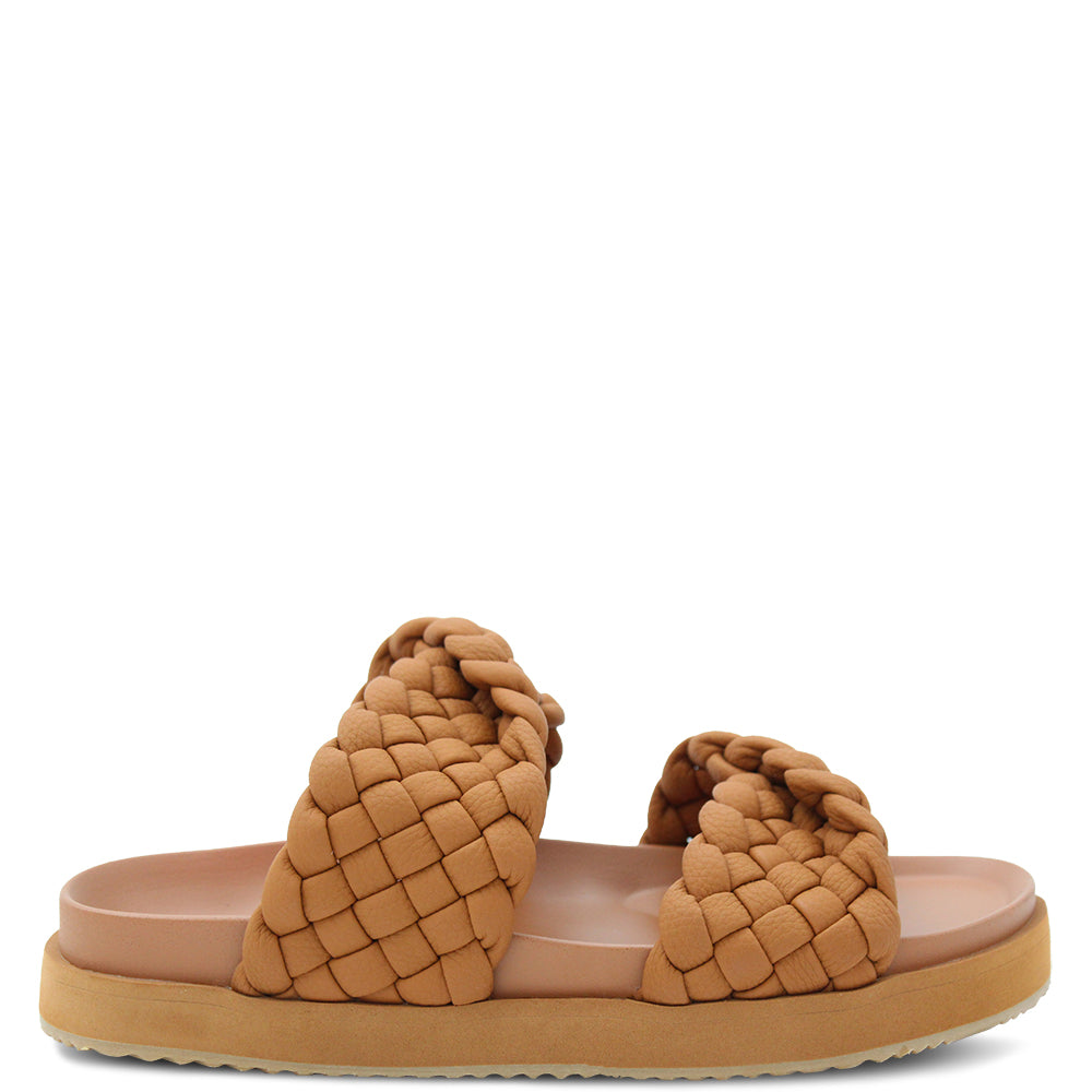 Walnut Mim Women's Flat Sandal Tan