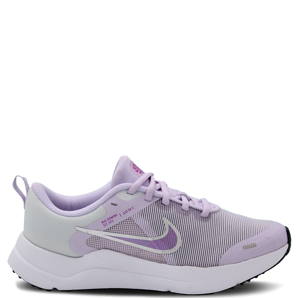 Nike Downshifter 12 Next Nature Kids Running Shoes Violet Silver