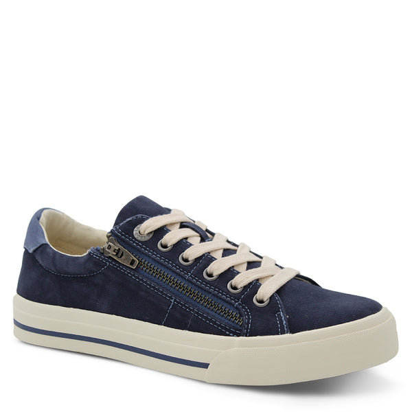 Taos Footwear Z Soul Women's Canvas Sneakers Navy