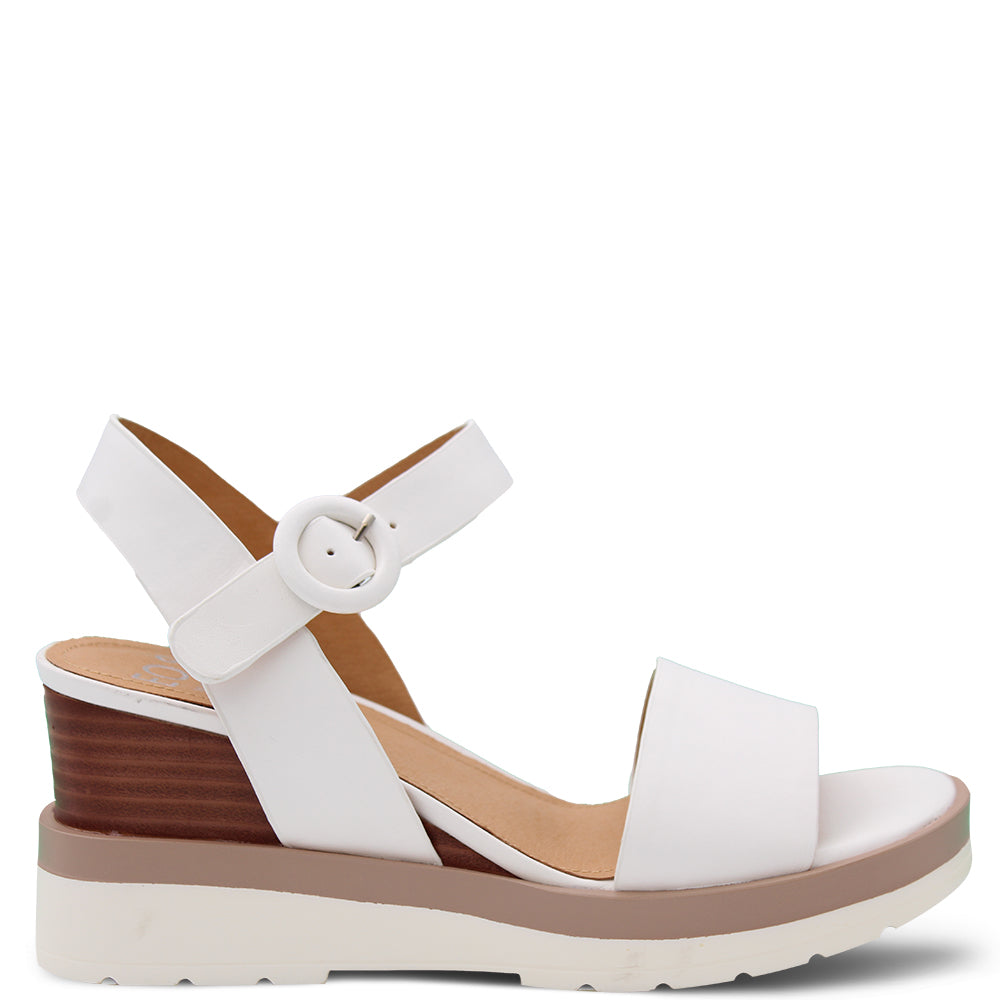 EOS Footwear Jadon Women's Wedge Sandals White