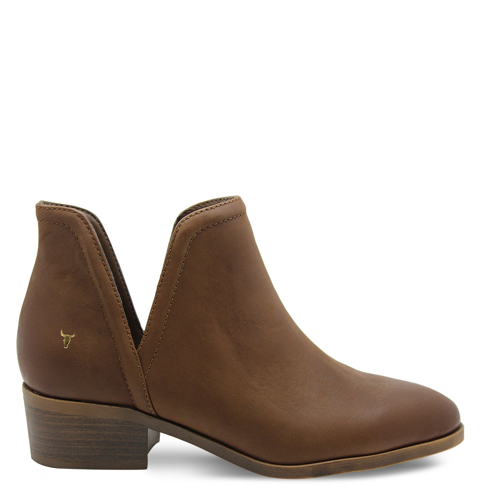 Windsor Smith Razel Womens Tan Heel Boot