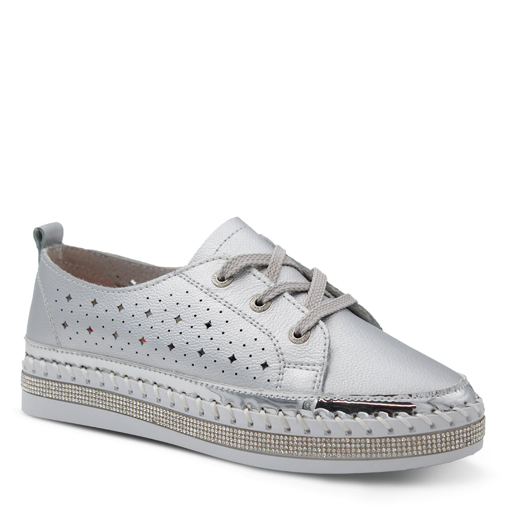 Just Bee Casini Womens lux sneakers Silver
