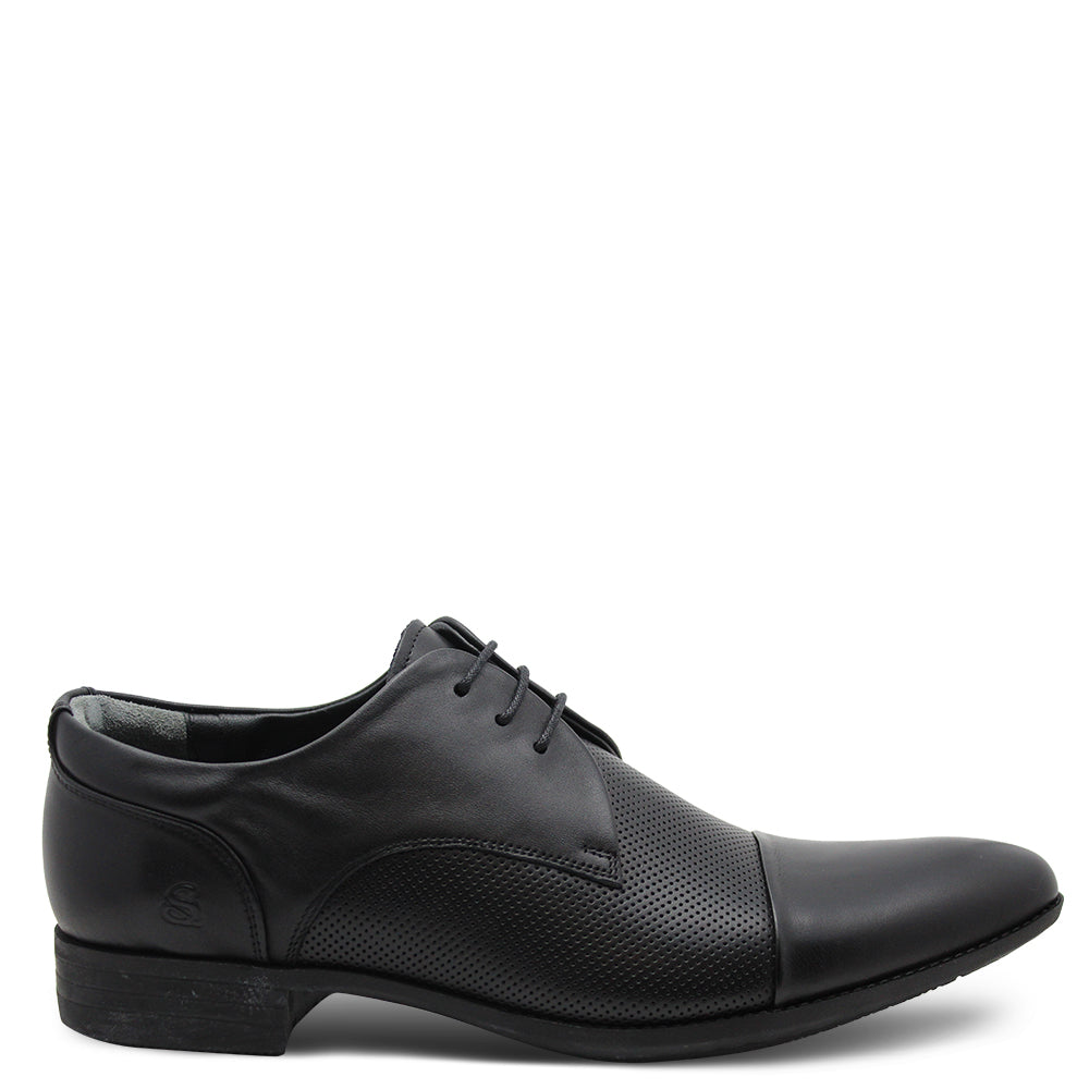 Saramanda Stu Black Mens Dress Lace
