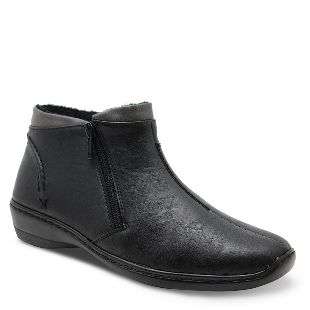 Comfort Leisure Gill Black Womens flat boot
