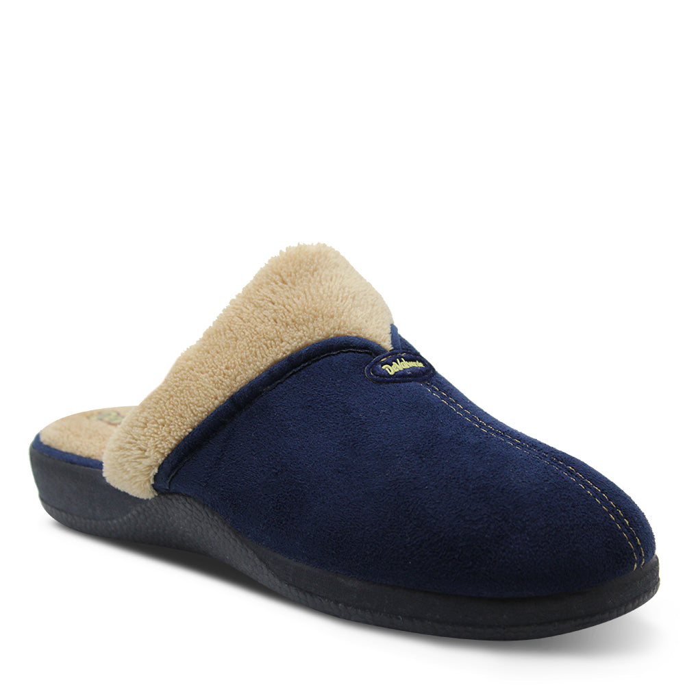 Devalverde Comfy Women's Navy Slipper Scuff