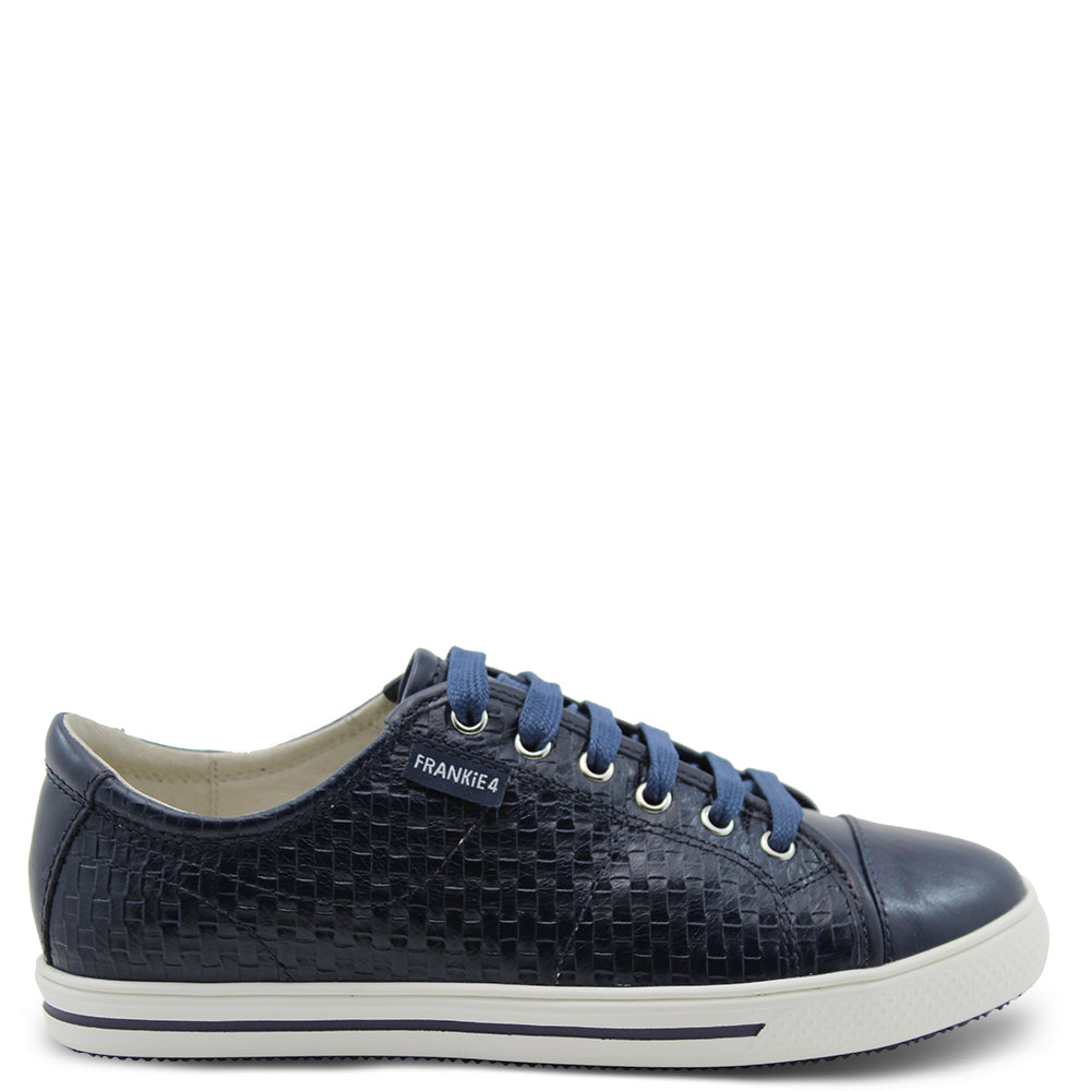 Frankie4 Nat Navy Weave Womens Sneaker