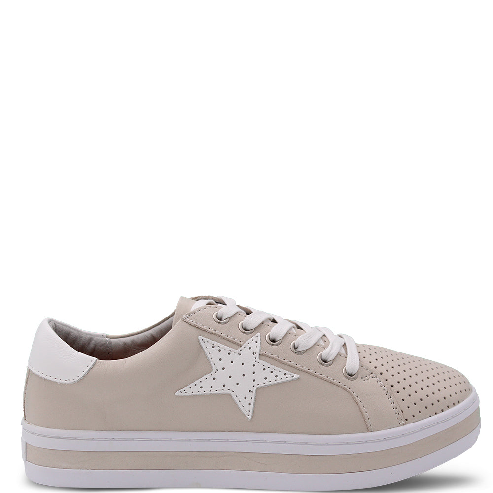 Alfie & Evie Pixie Women's Sneaker Stone White