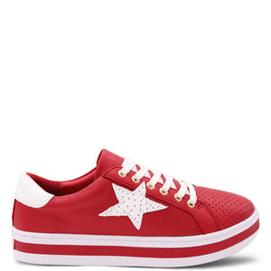 Alfie & Evie Pixie Women's Sneaker Red Rosso