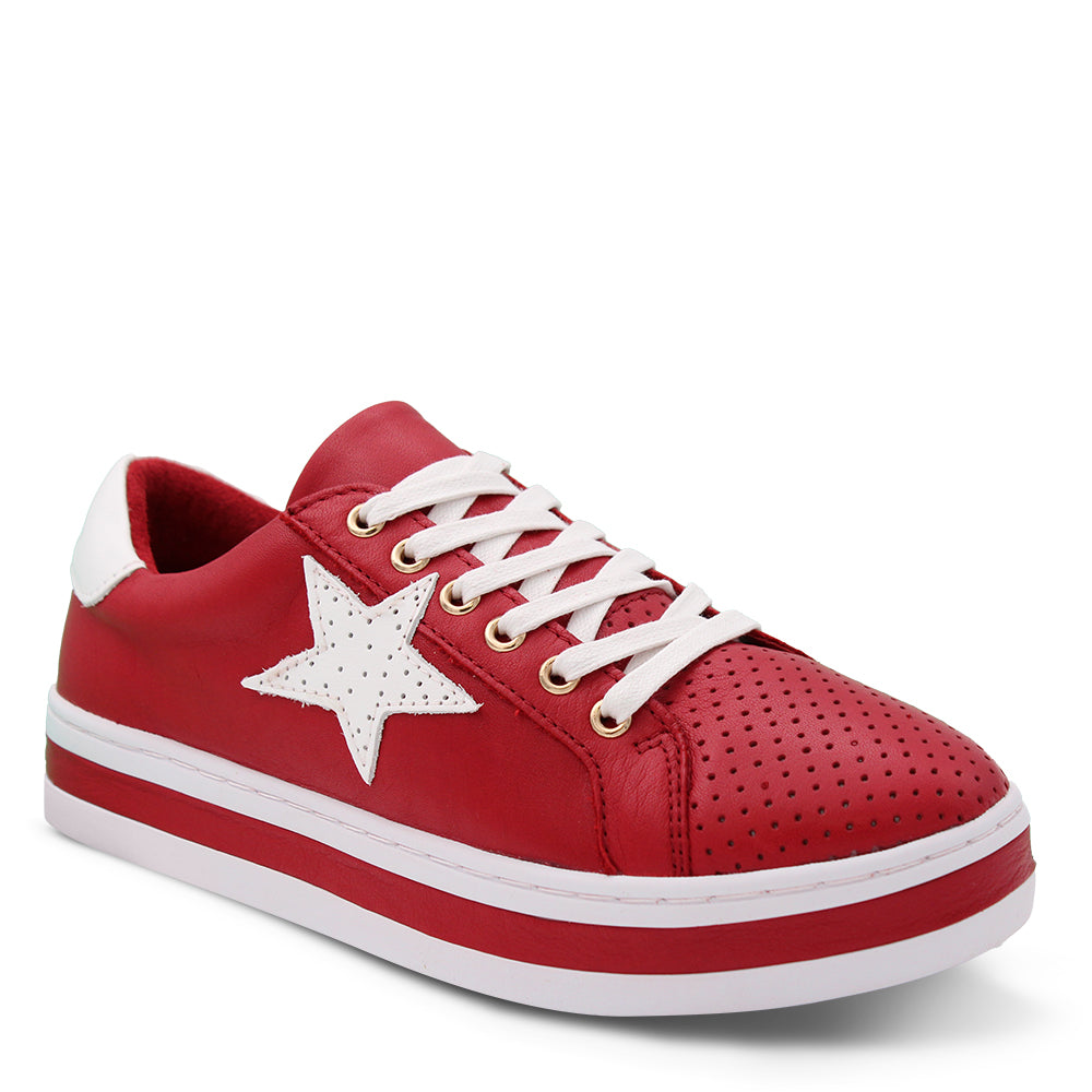 Alfie & Evie Pixie Women's Sneaker Red Rosso
