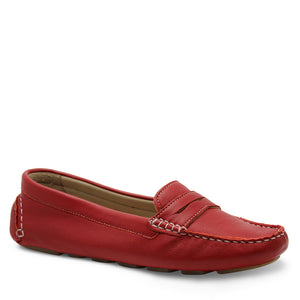 Keiko Valencia Womens Flat Red Loafer
