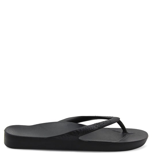 Archies Arch Support Thongs Black