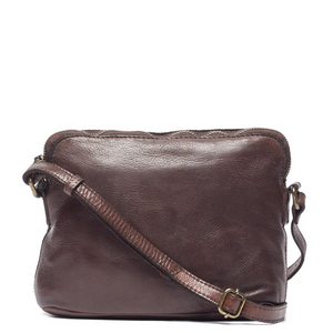 Oran rugged hide jillian womens leather handbag Brown