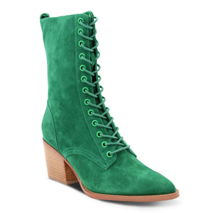 Django & Juliette Major Women's Heel Boots Emerald