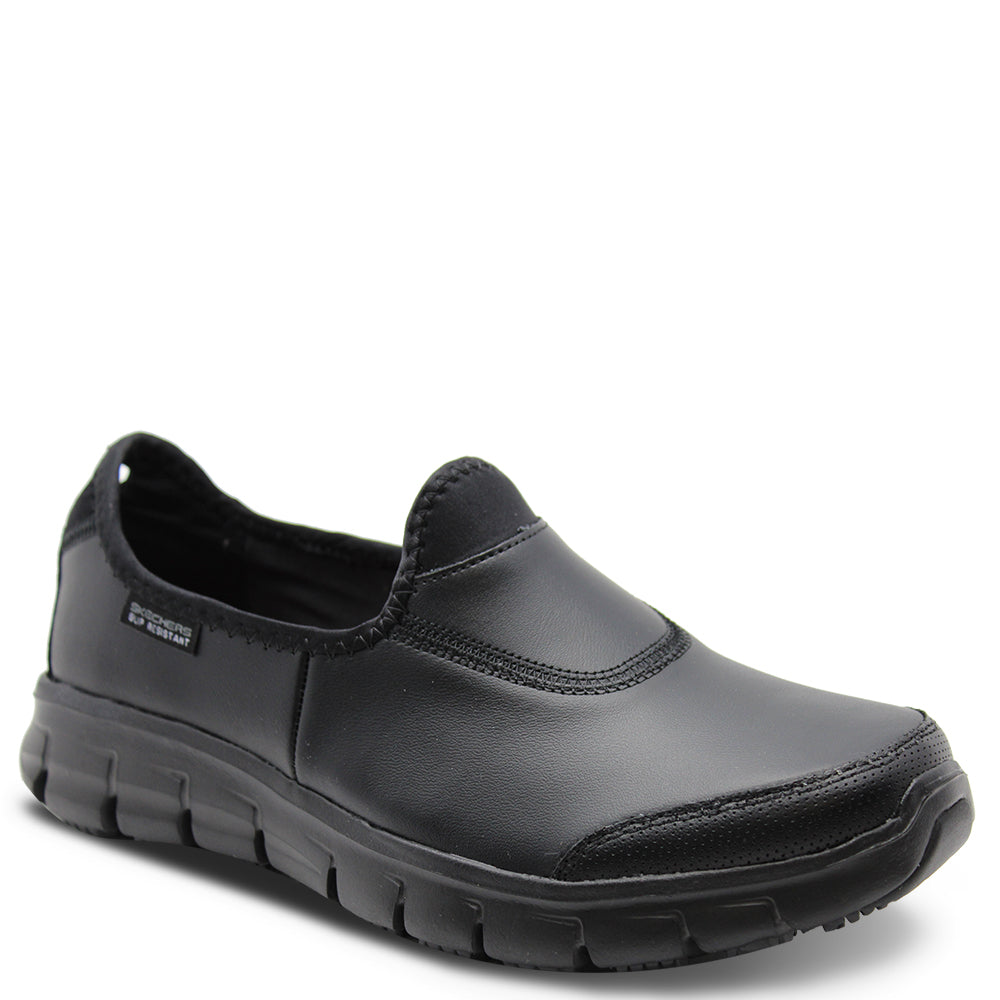 Skechers Suretrack Black Womens Flat