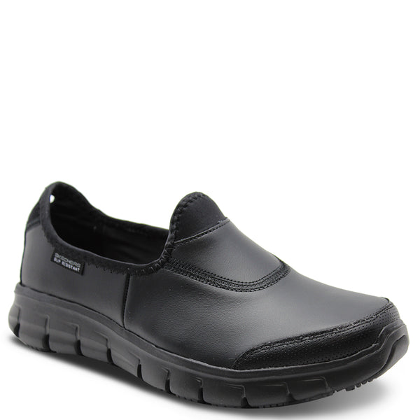 Skechers Suretrack Black Womens Flat