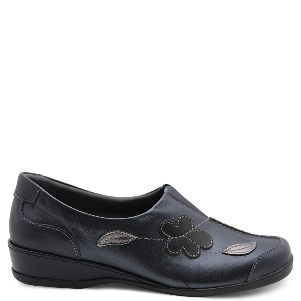 Suave Adeline Navy Multi Womens Flat