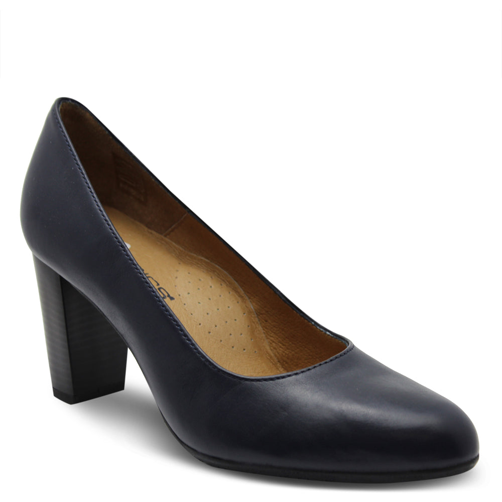 Hostess Aerobics 55 black heel court shoes black