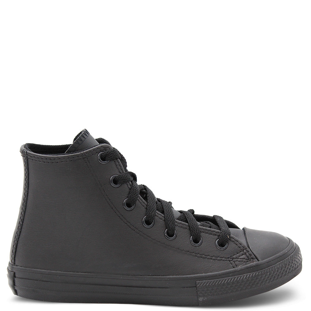 Converse All Star High Leather Kids Sneakers Black