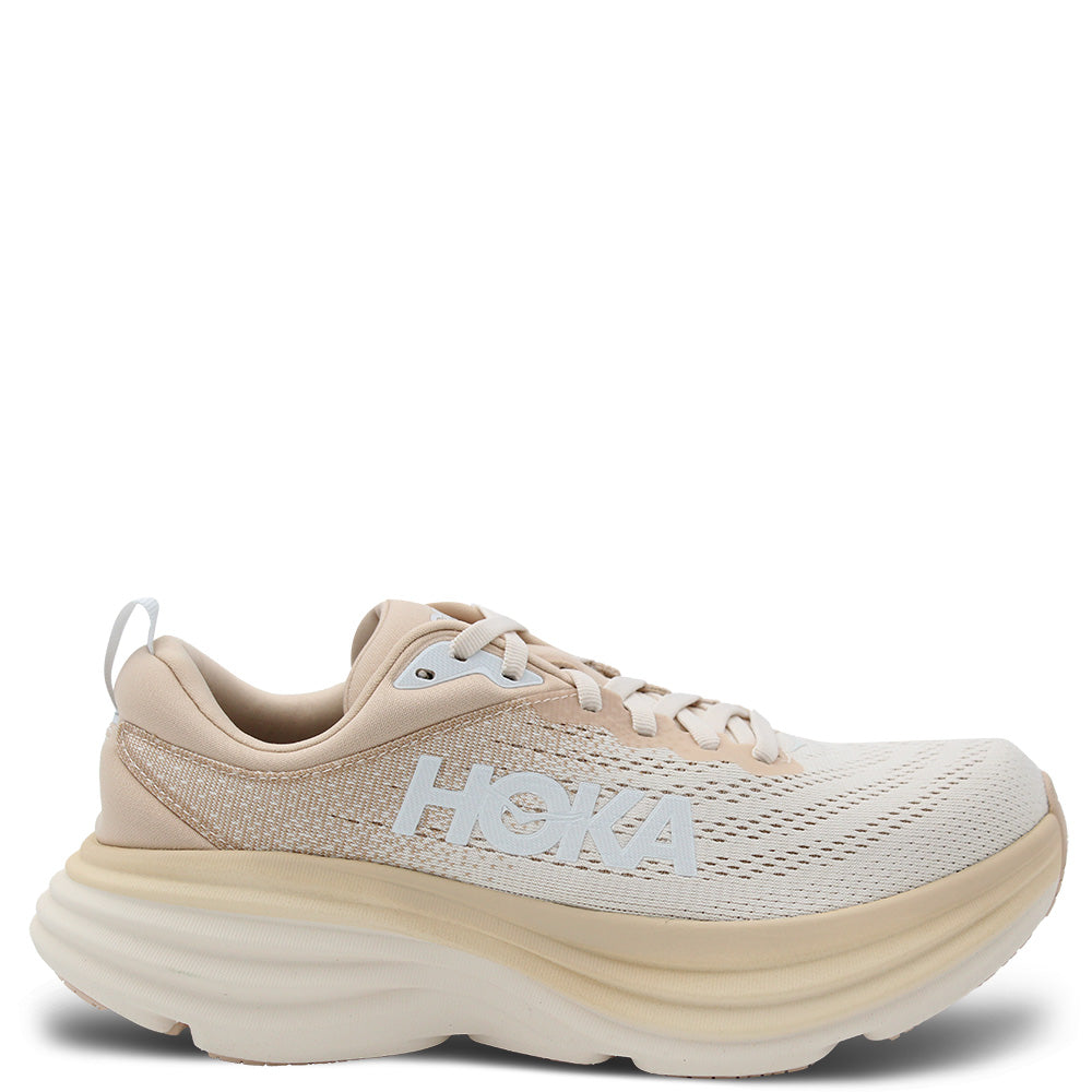 Hoka Bondi 8 Women's Road Running Shoe Beige