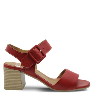 Eos Bousie Red Women's Heel Sandal