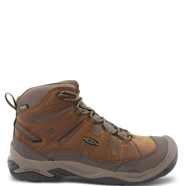 KEEN Men\'s Circadia Mid Waterproof Hiking Boots Brown Leather, Size 8.5 Keen CIRCADIA MID Waterproof Leather Hiking Boot US 8.5  main image 4