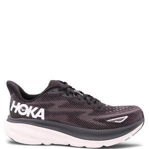Hoka Clifton 9 Men's Running Shoes Black White