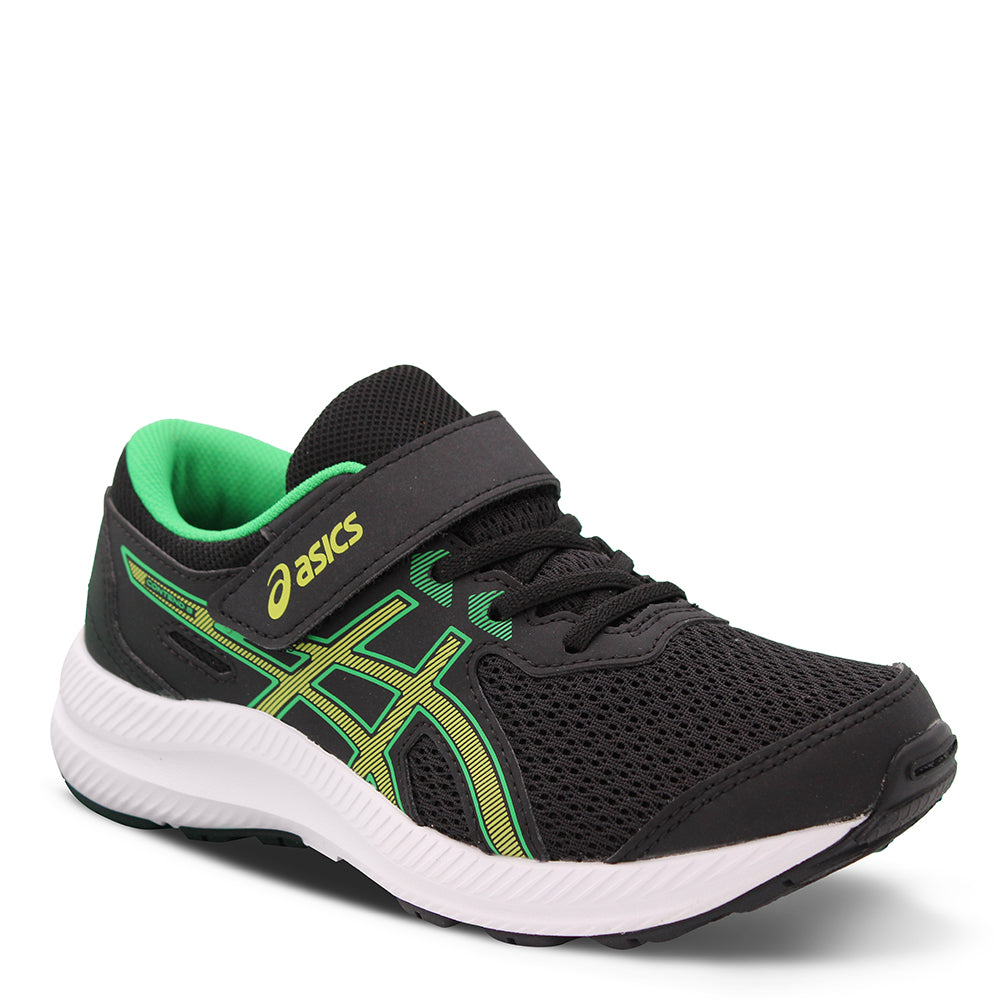 Asics Contend 8 PS Running Shoes Black Lime