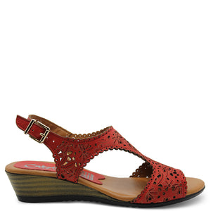 Cabello IM1562 Red Womens Sandal