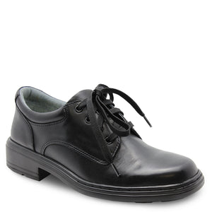 Clarks Infinity lace up school shoes black