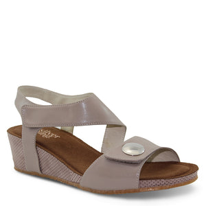 Silver Linings Kylie Taupe Womens Wedge Sandal