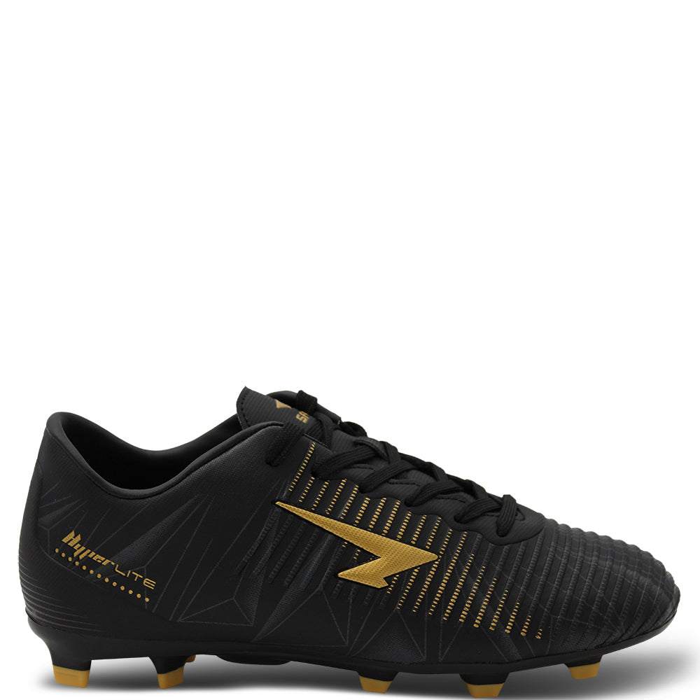 Sfida Laser Junior Footy Boots Black Gold