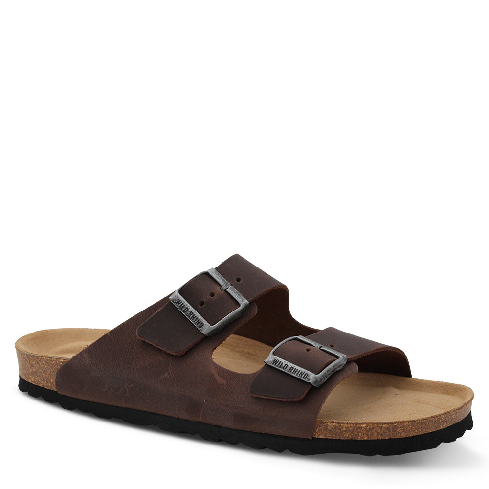Wild Rhino Mannix  Unisex Slides Brown